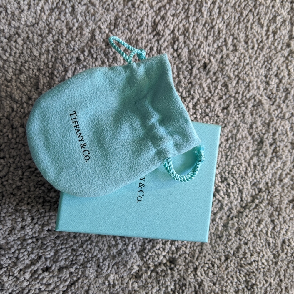 Authentic Tiffany & Co jewelry box and pouch